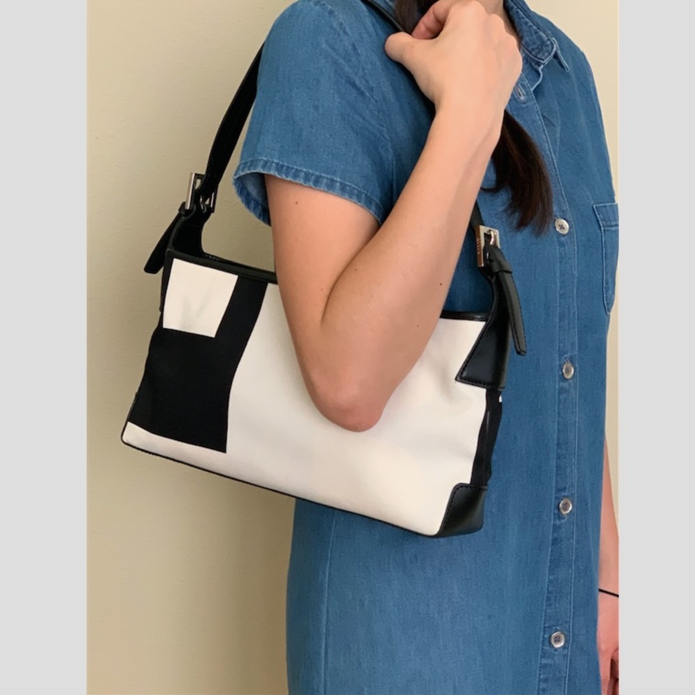 *SOLD Bally Handbag: Black and White